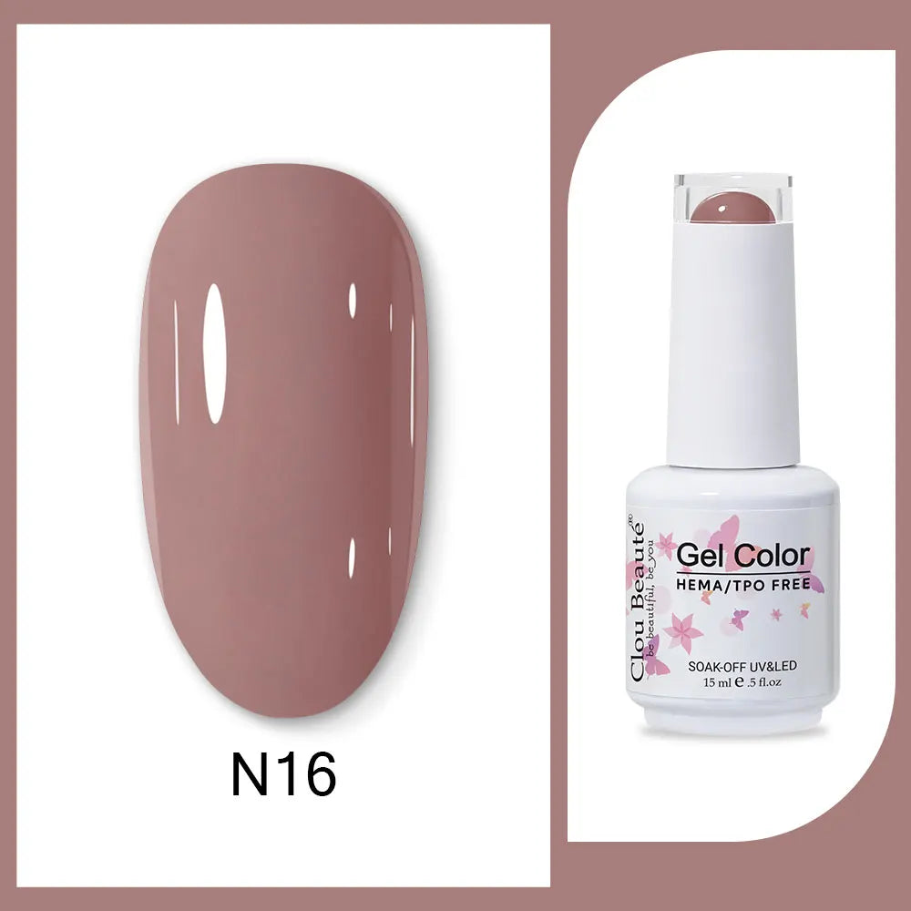 CLOU BEAUTÈ  15/10ml Semipermanente Gel Smalto Unghie 400 colori disponibili