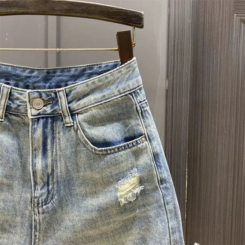 Denim pantaloncini di jeans estivi