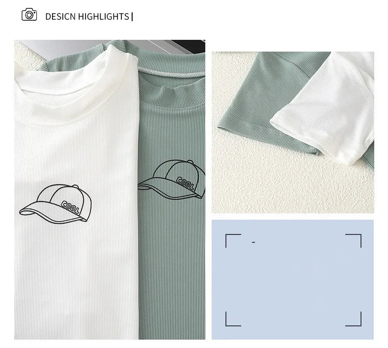 T-shirt a maniche corte carine per bambini