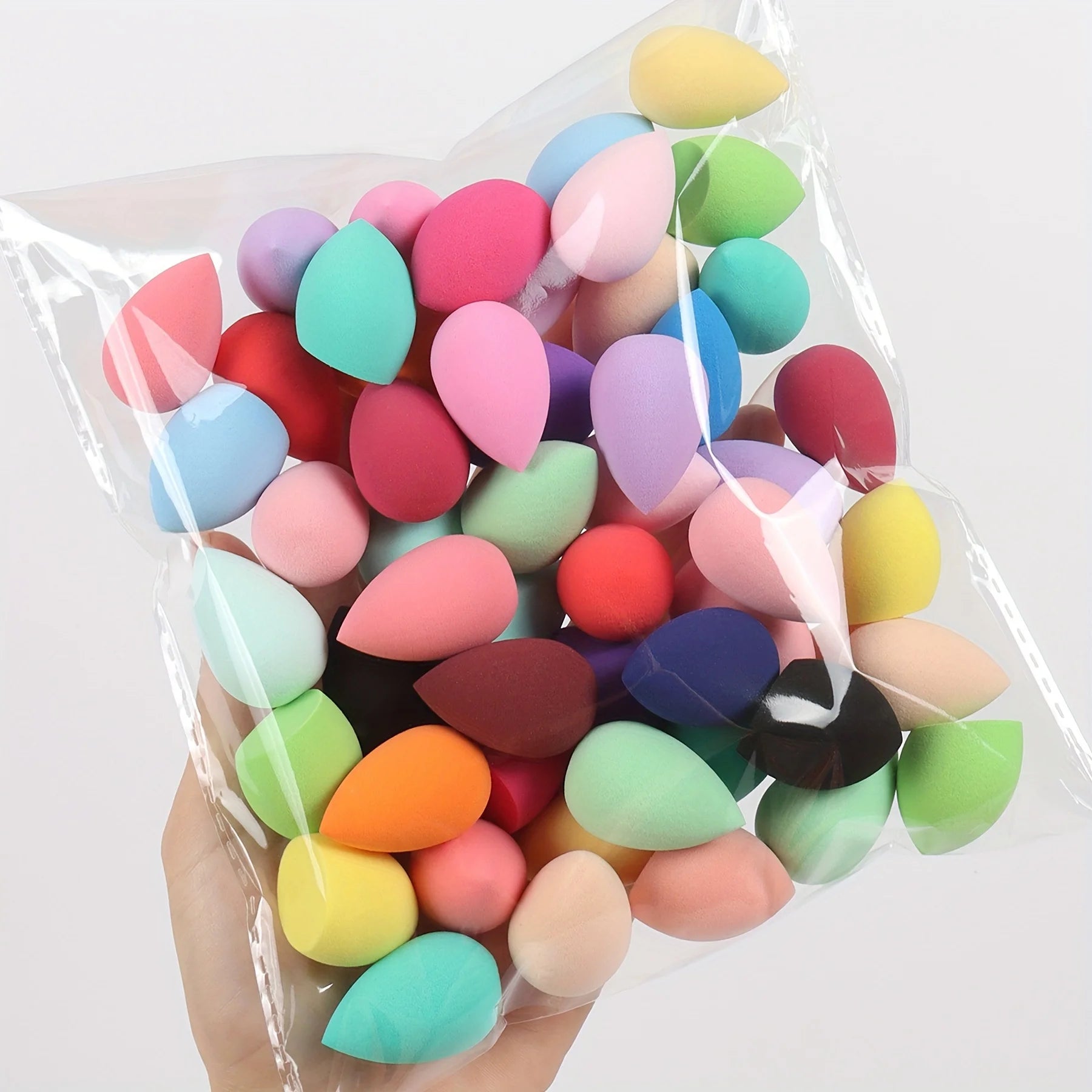 50/100 pezzi set di mini spugnette di varie forme e colori