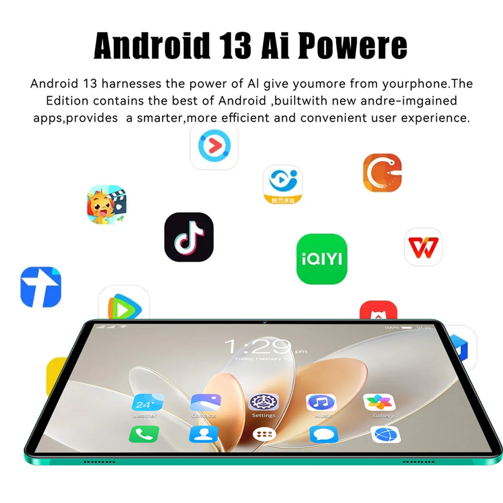 BDF-H39 Nuova versione aggiornata 5G Tablet Android 10.1 pollici Octa Core 6GB+128GB Ram 4G Dual SIM Dual WiFi Education Tablet 6000mAh