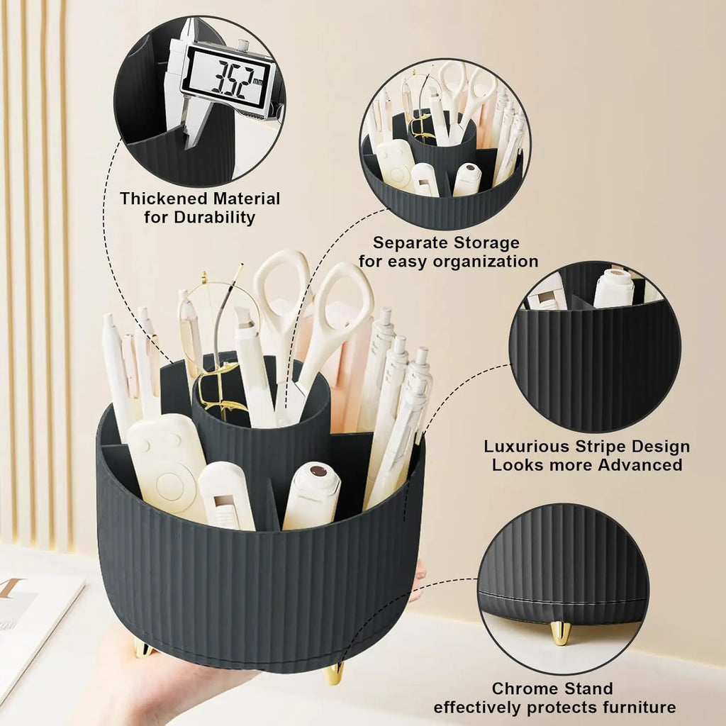 Organizzatore a 360 gradi per trucco 5 slot Pennelli per trucco