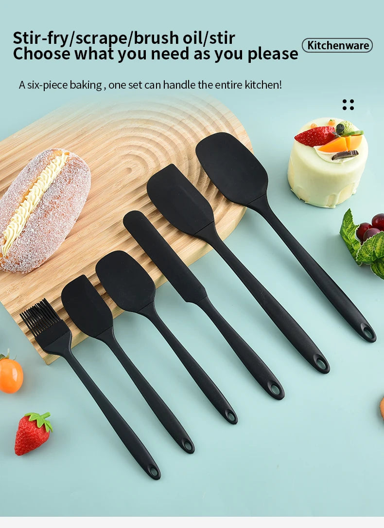 Set di 6 pezzi di utensili da cucina in silicone