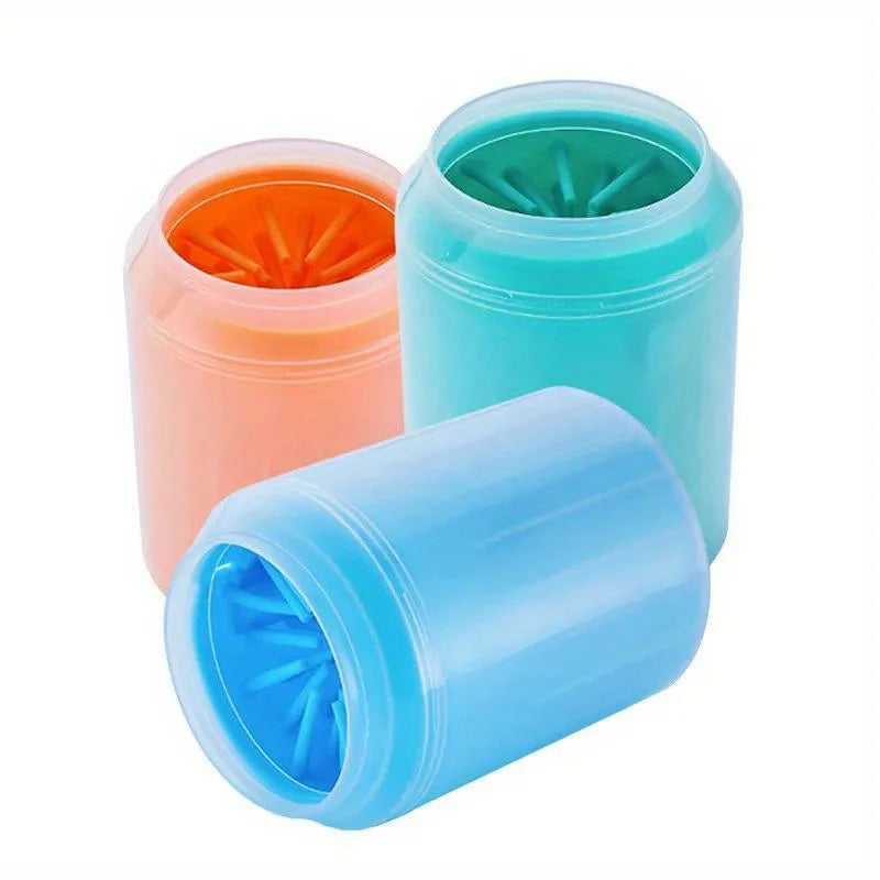 Tazza detergente per zampe di animali Pettini in silicone morbido Portatile