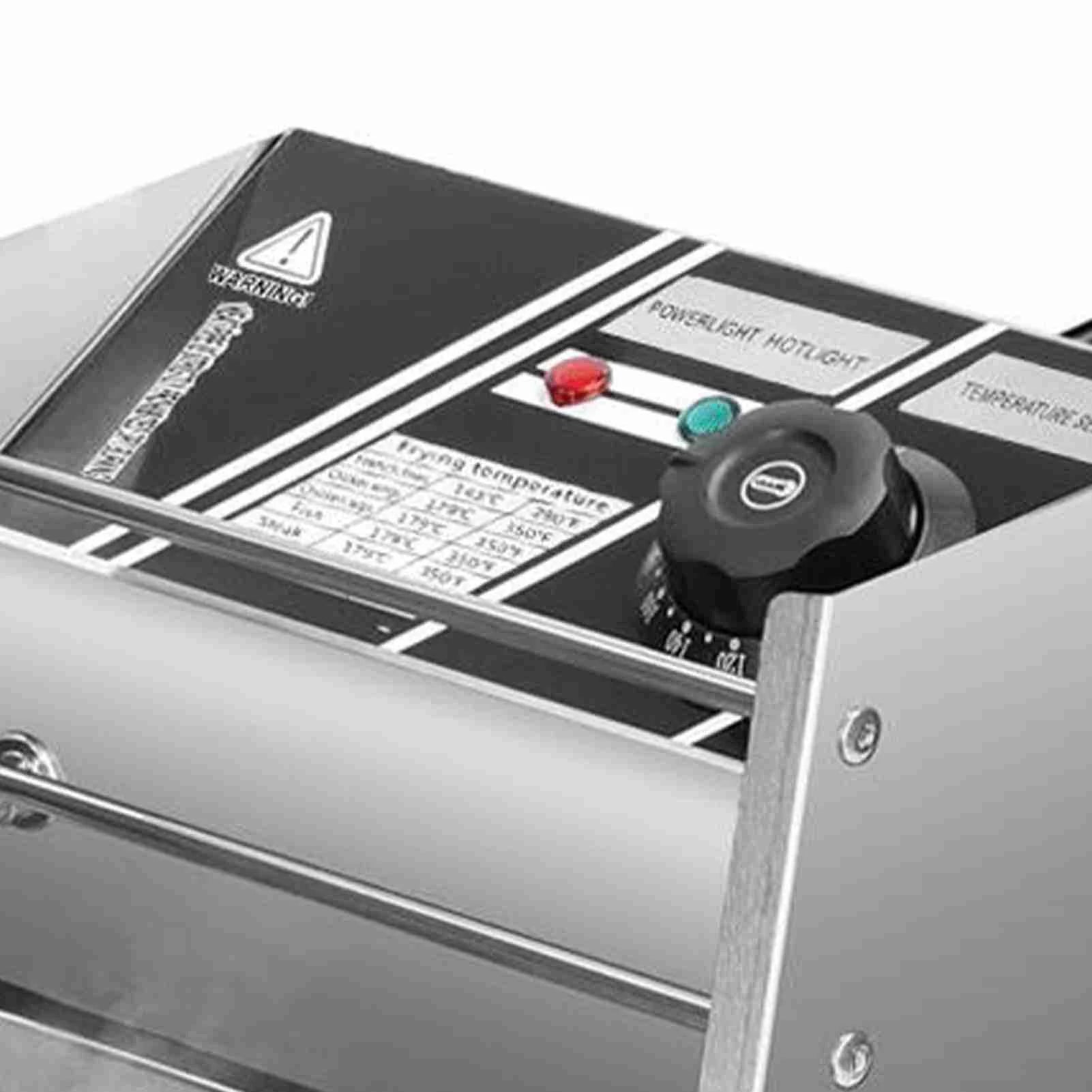 Friggitrice elettrica multifunzionale 1500W 6L Friggitrice di grande capacità con cestello di filtrazione dell’olio per cucina