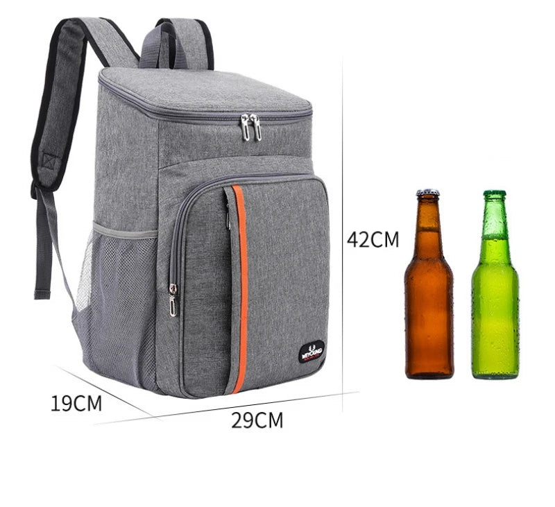 18L Borsa per il pranzo termica portatile per alimenti Resistente impermeabile Cooler Custodia isolata per il  ghiaccio