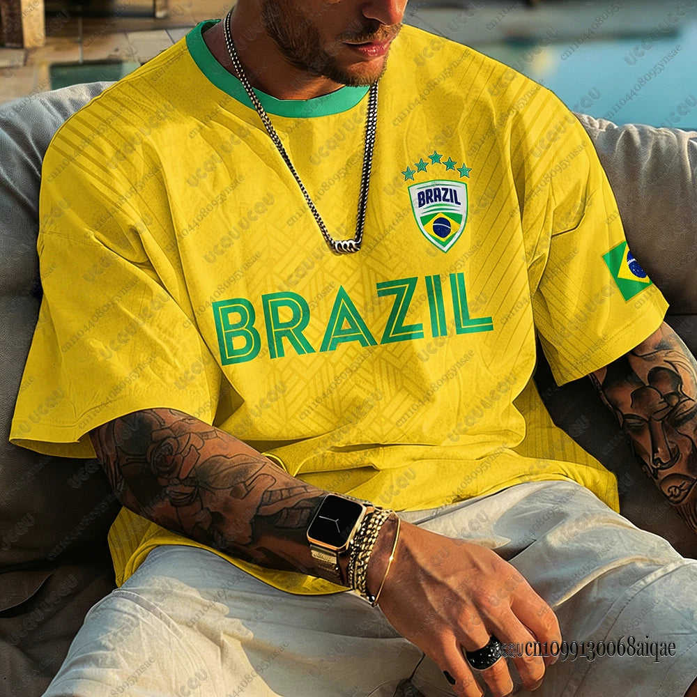 🇧🇷2026 T-shirt Brasil a maniche corte Top Quality vari colori