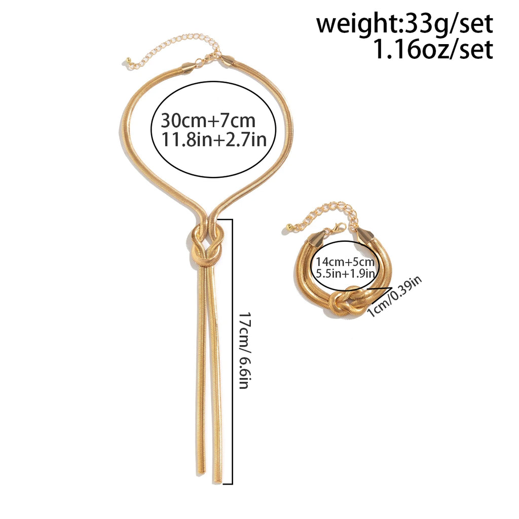 2 pezzi/set collana e braccialetto