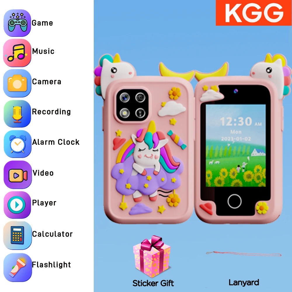 SmartPhone Fotocamera + Giochi Touch Screen+Lettore MP3 per bambini