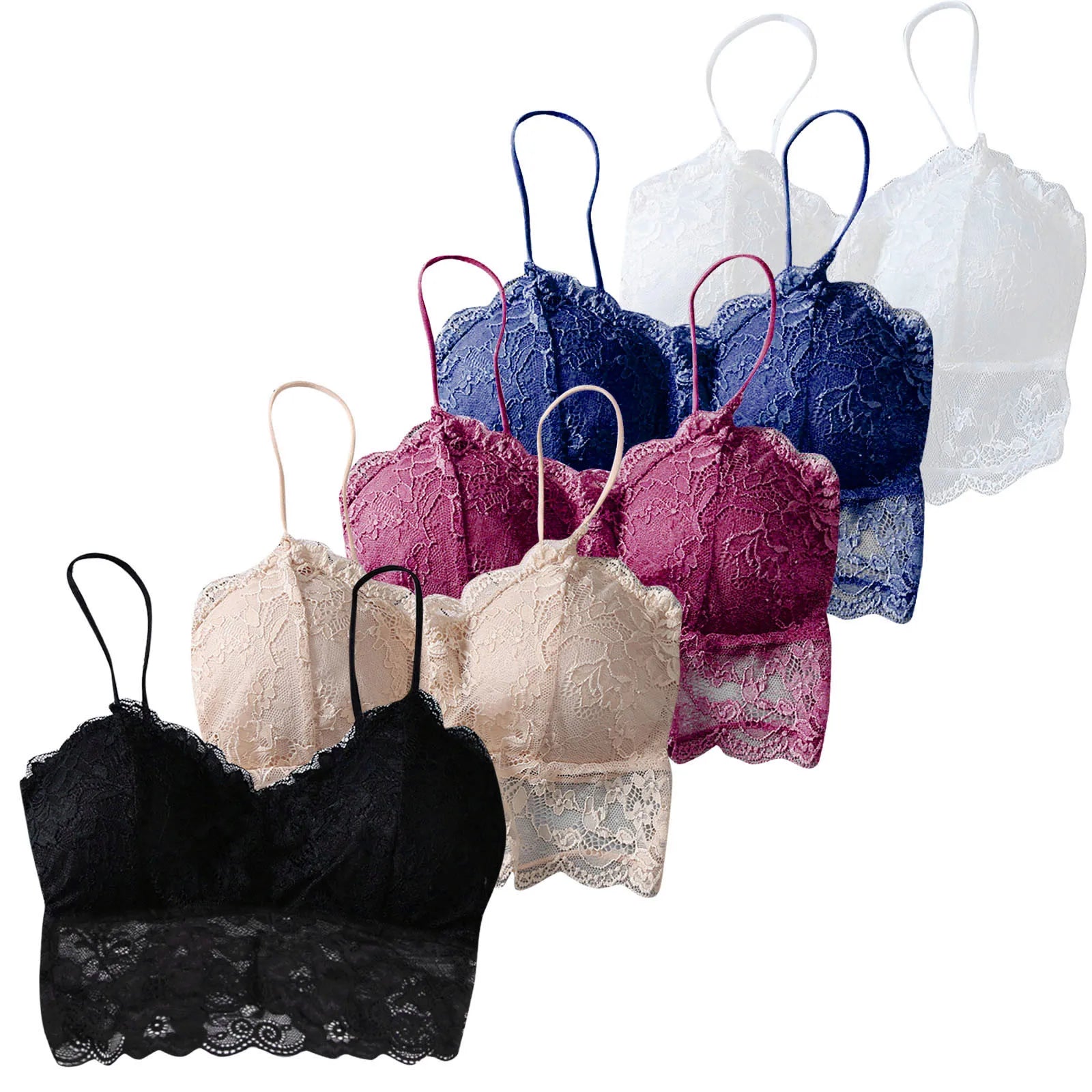 Top in Pizzo Sexy Senza maniche