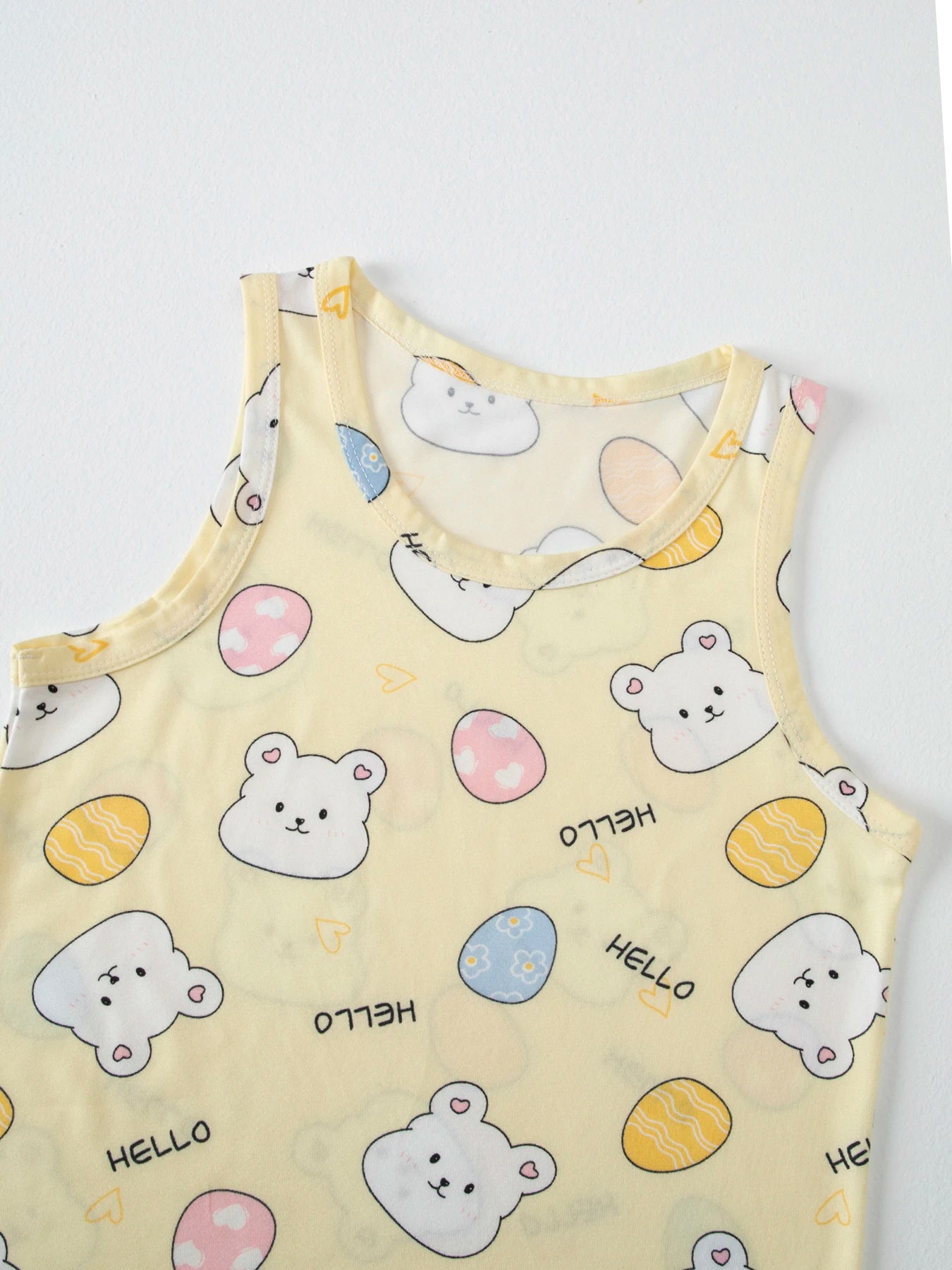 2 pezzi estivi per bambini comodi e carini pantaloncini  Set casual per la casa e l’esterno
