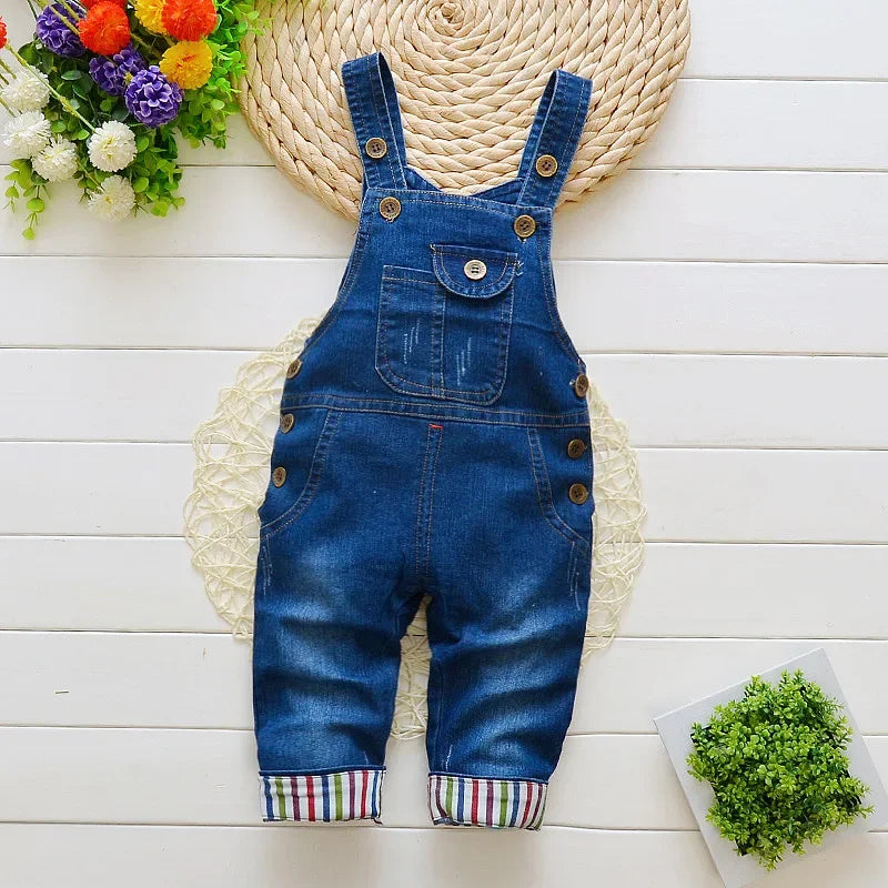 Tuta Salopette in denim per neonati Jeans morbidi