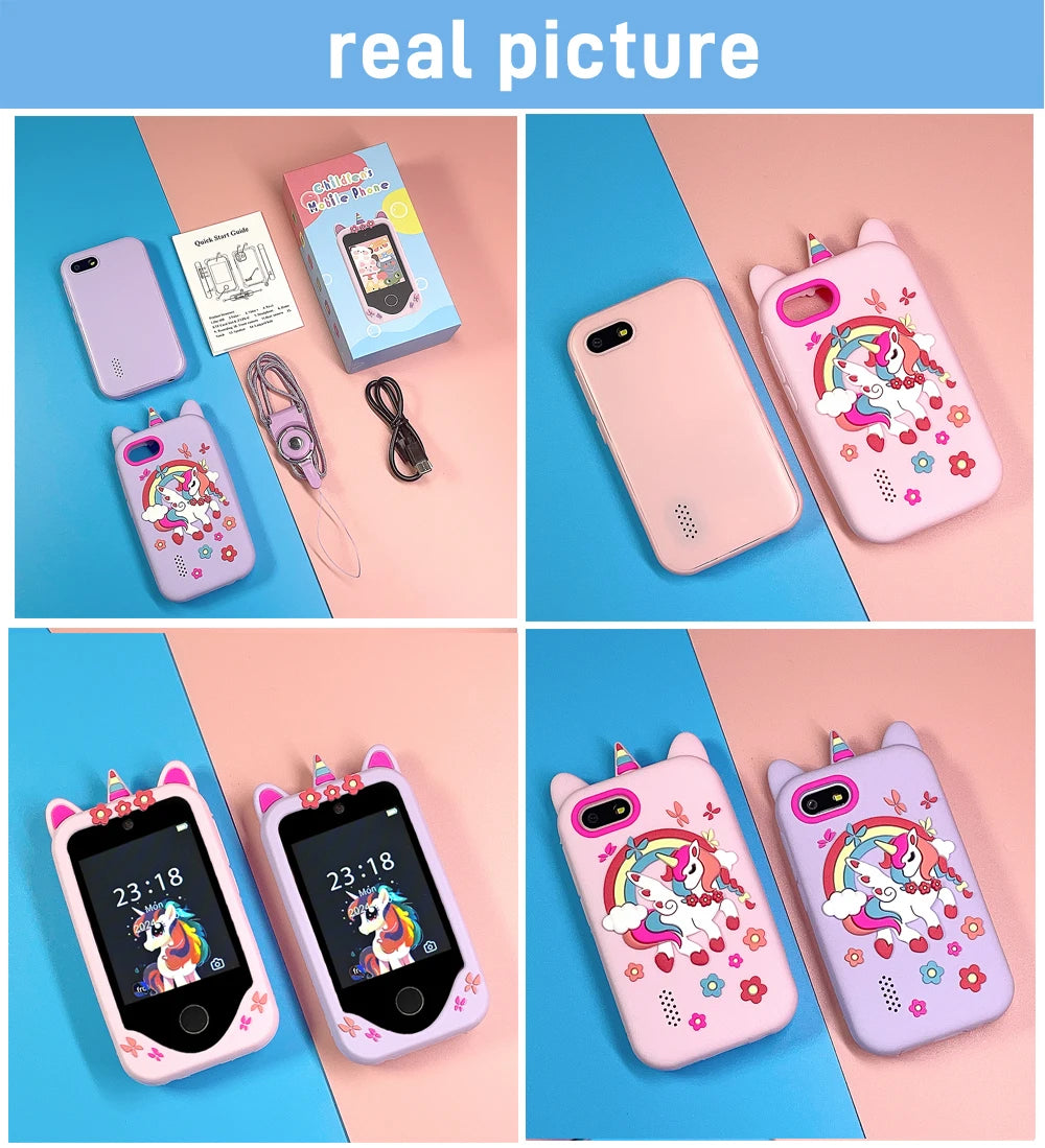 SmartPhone Fotocamera + Giochi Touch Screen+Lettore MP3 per bambini