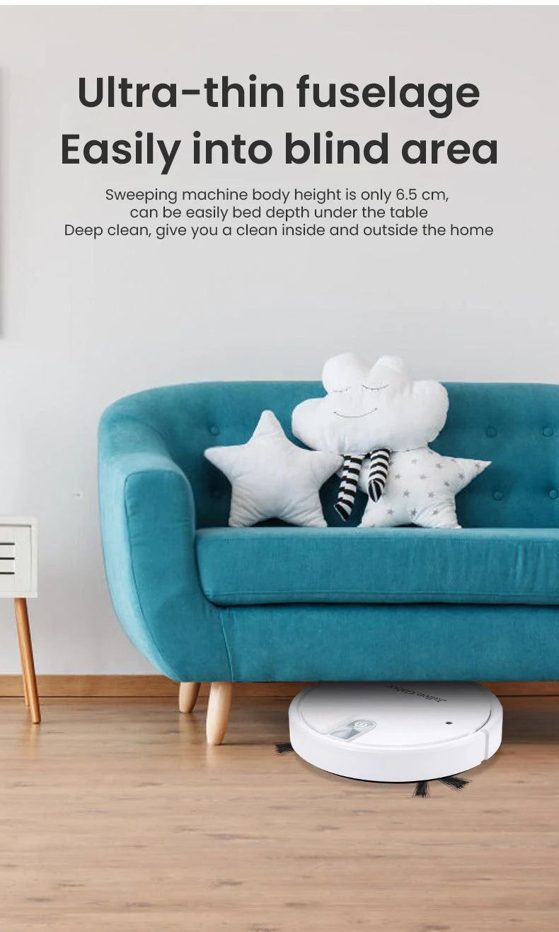 Aspirapolvere robot intelligente senza fili 5 in 1 Multifunzionale Super silenzioso Aspirazione Mop Humidifying per uso domestico Elettrodomestici