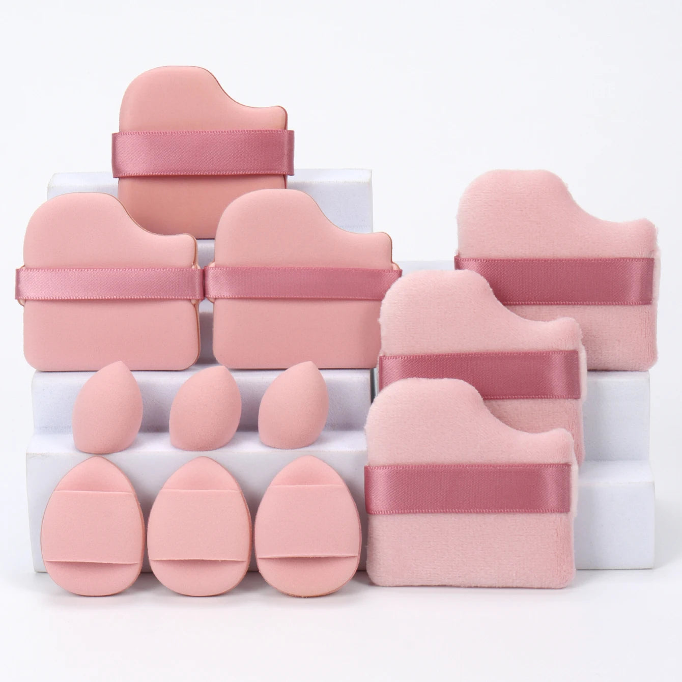 Set 12 Pz di spugne per trucco multiuso, set di diversi colori