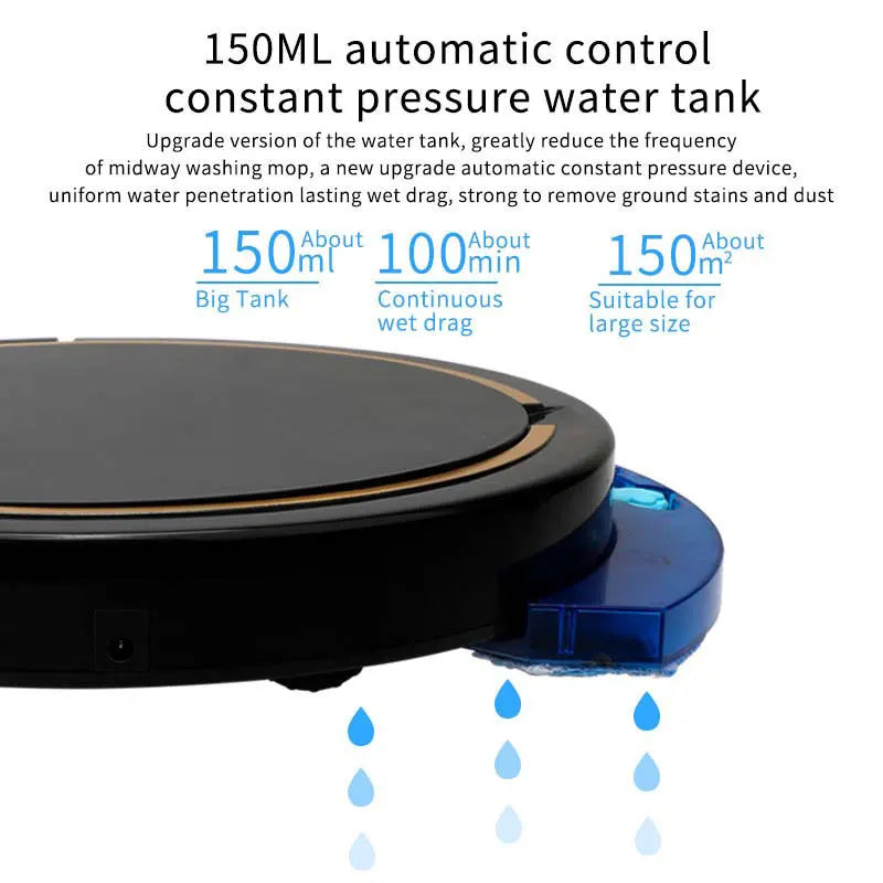 DERMA Robot aspirapolvere intelligente senza fili Multifunzionale Super silenzioso 2800AP Humidifying per uso domestico