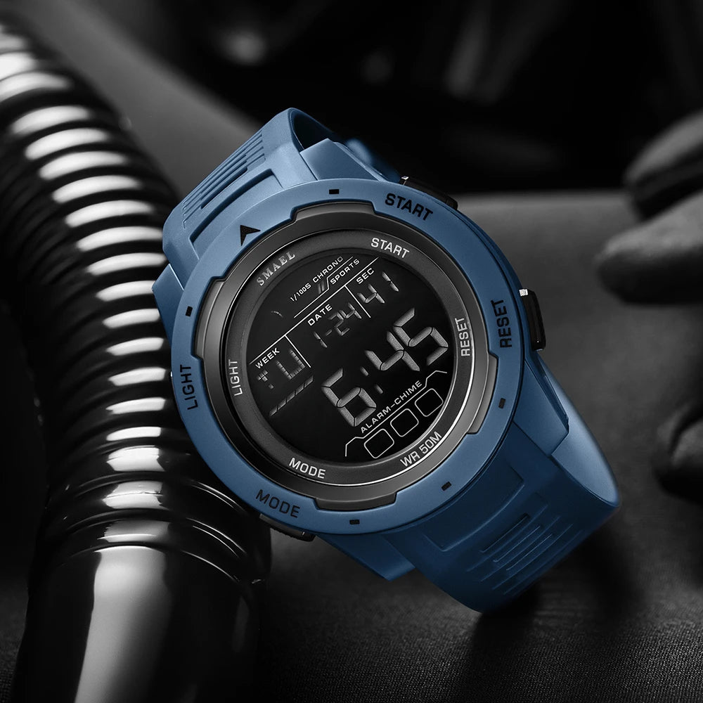 SMAEL Orologi da polso sportivi a LED Orologio impermeabile da uomo