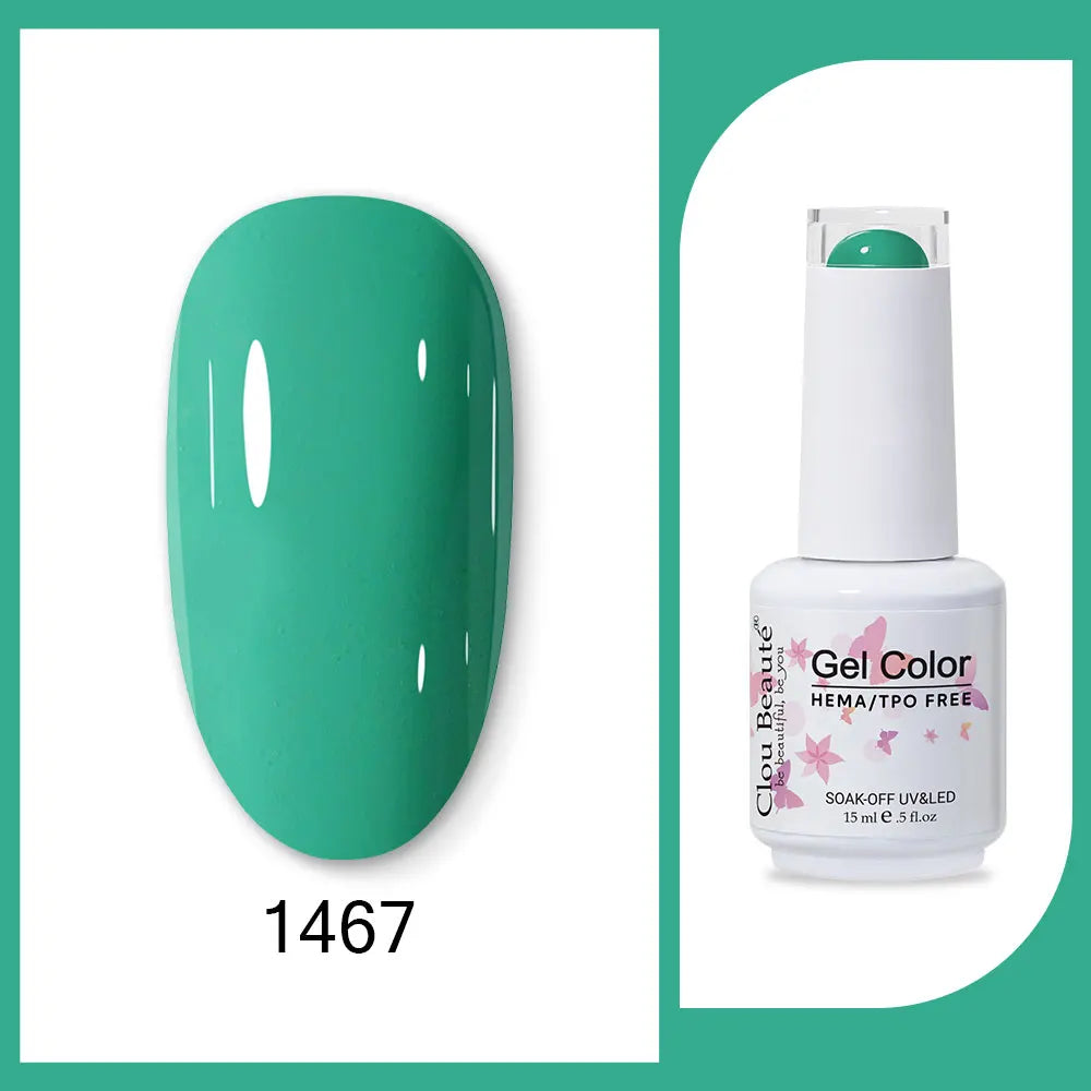 CLOU BEAUTÈ  15/10ml Semipermanente Gel Smalto Unghie 400 colori disponibili