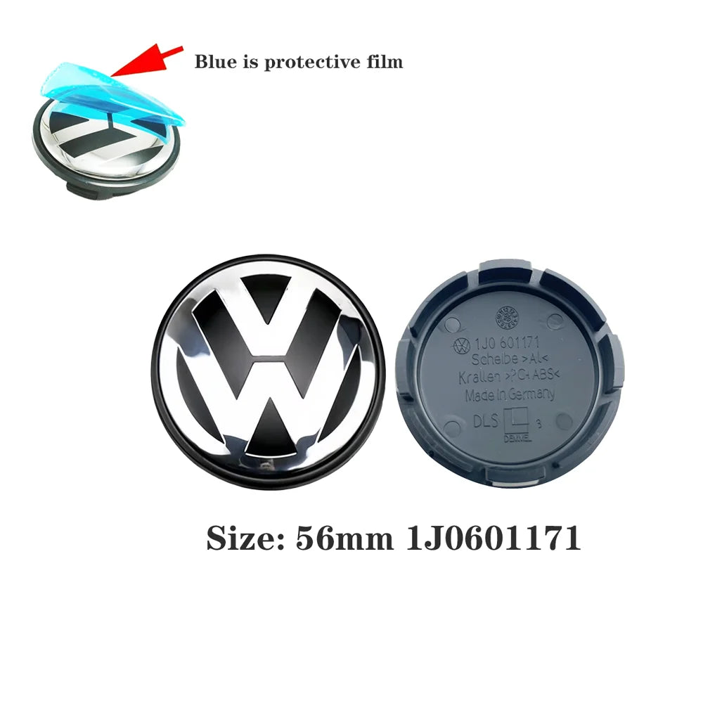 4 pezzi 55/56/65/70Tappi Coprimozzo per VW Golf