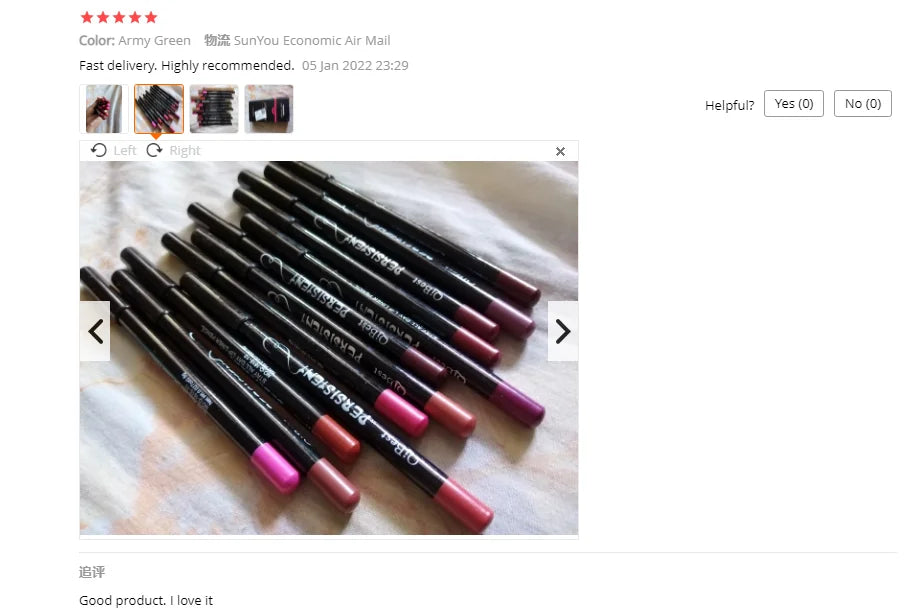 Set 12 pezzi Lipliner Matita Professionale si Lunga Durata Impermeabile