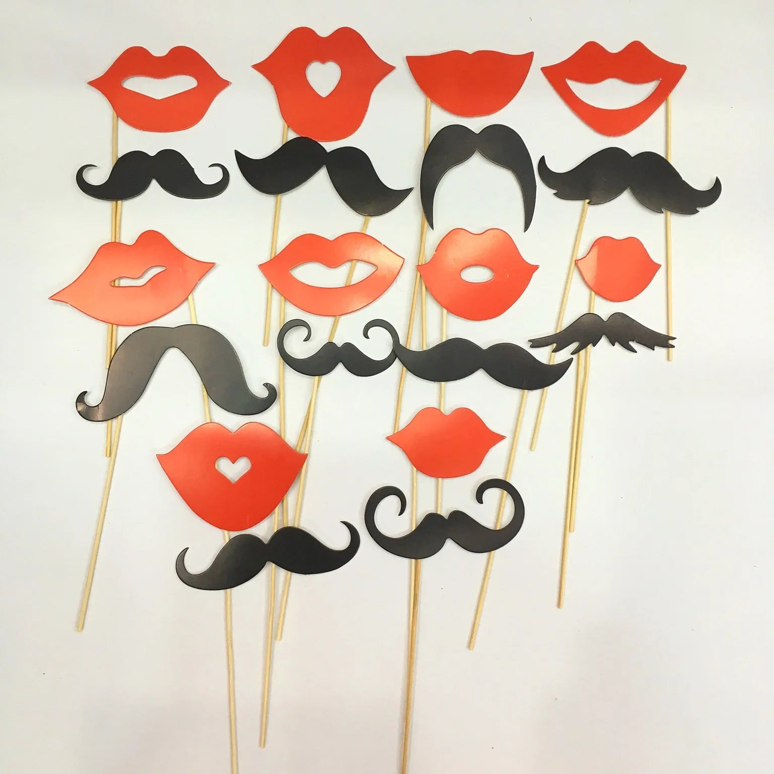 10-58 pezzi Divertimento Decorazione di nozze Photo Booth Props Fai da te Forniture per feste
