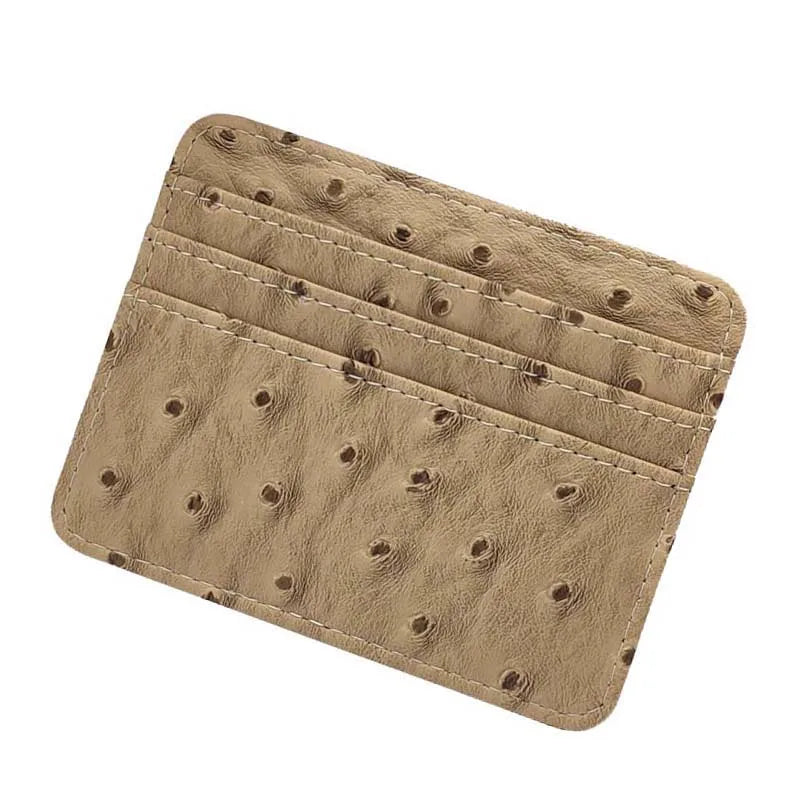 Nuovo portafoglio sottile in pelle con motivo leopardo per donne Portamonete con cerniera piccola