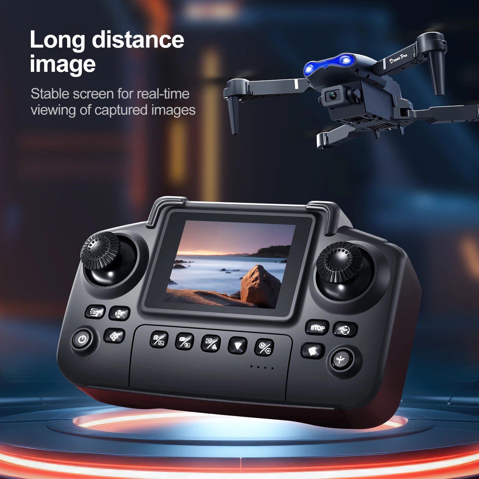 Professional E88 Air Screen Control Drone Wide RC Dron 8K Camera