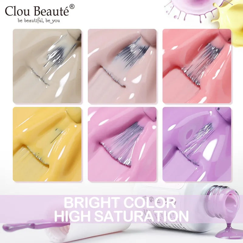 CLOU BEAUTÈ  15/10ml Semipermanente Gel Smalto Unghie 400 colori disponibili