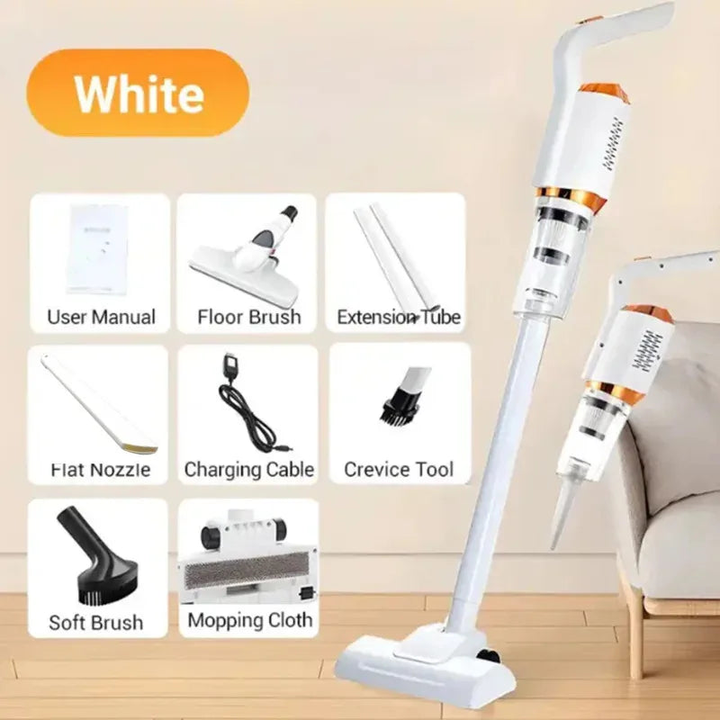 Aspirapolvere senza fili 8500Pa Aspirapolvere ad alta potenza da 120 W Potente dispositivo di pulizia ad aspirazione per casa