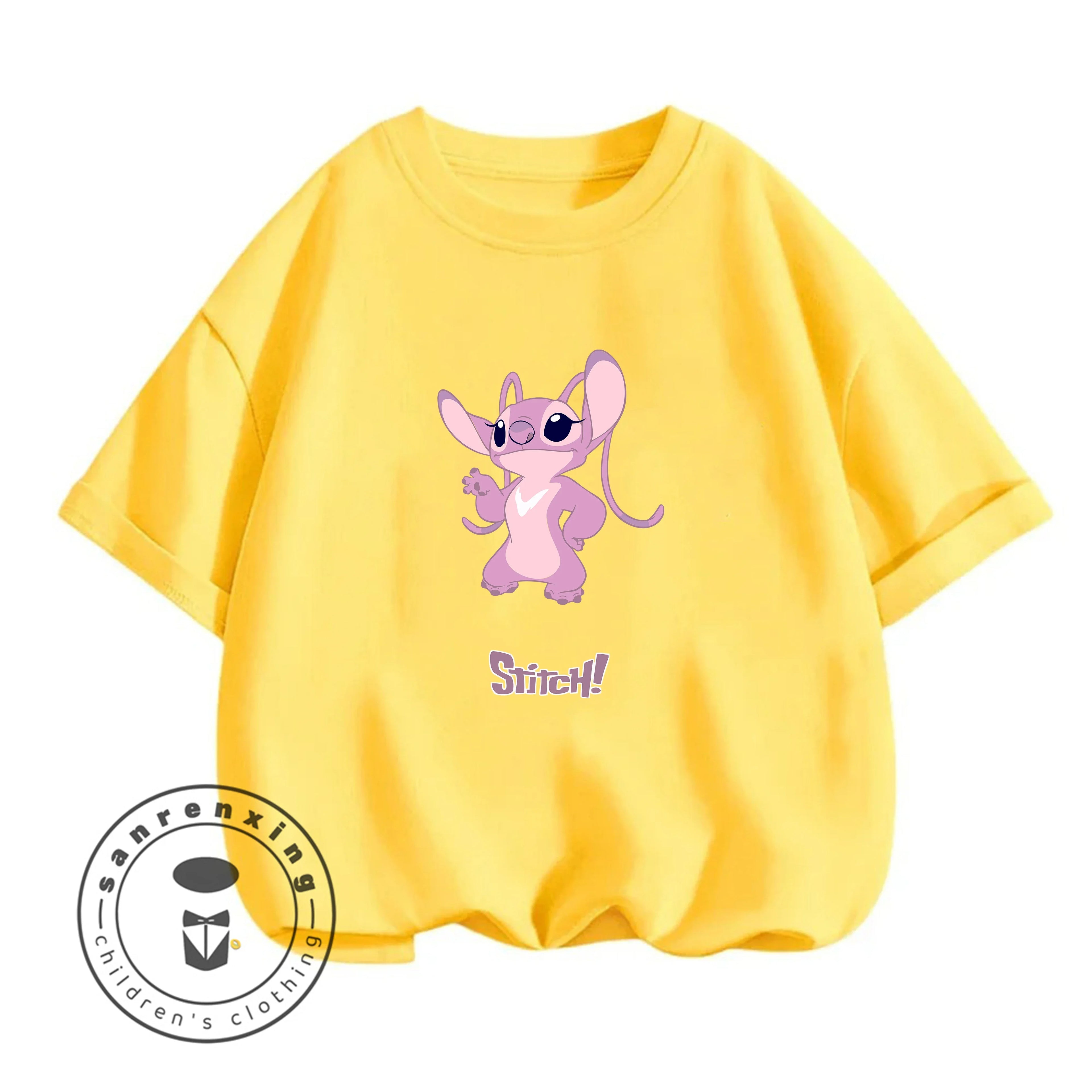 Stitch T-Shirt Cartoon Print Estate Casual Bambini
