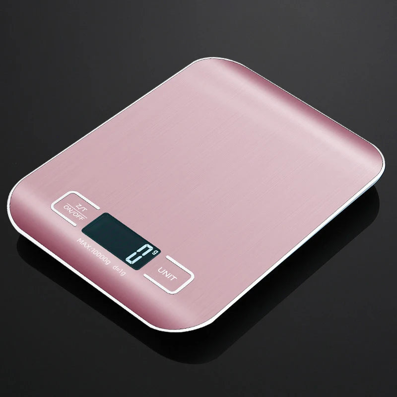 5kg/10kg Bilancia da cucina digitale Display LCD Bilance elettroniche in acciaio inossidabile