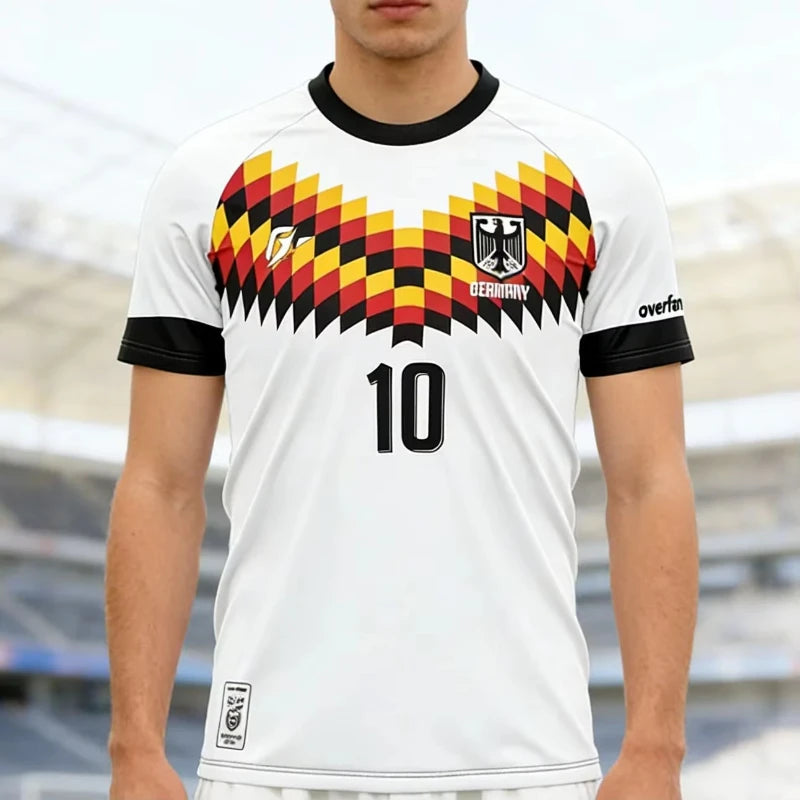 T-shirt Germania Calcio Maglia Fan Sport Manica Corta Bambini Adulti
