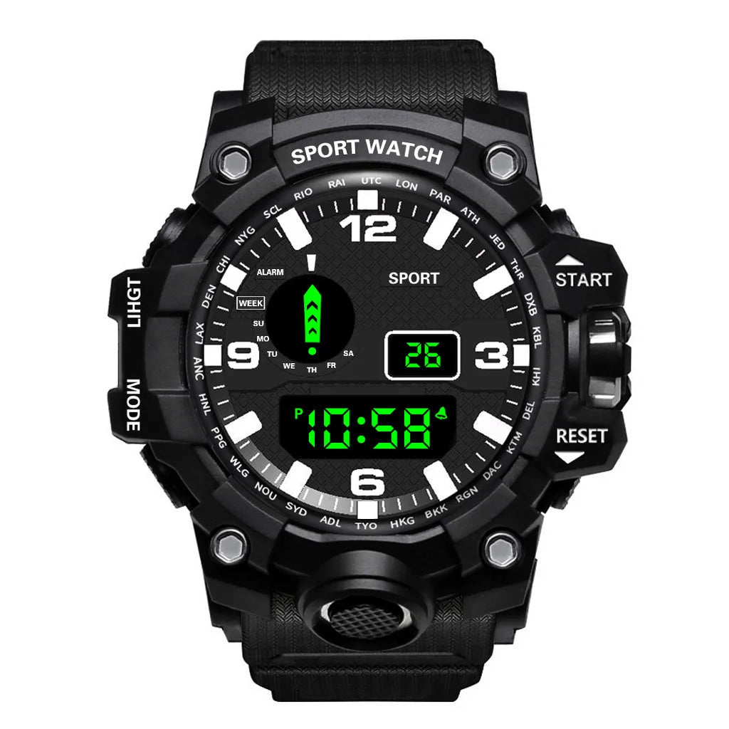 Orologio da uomo Multifunzionale Impermeabile Allarme luminoso