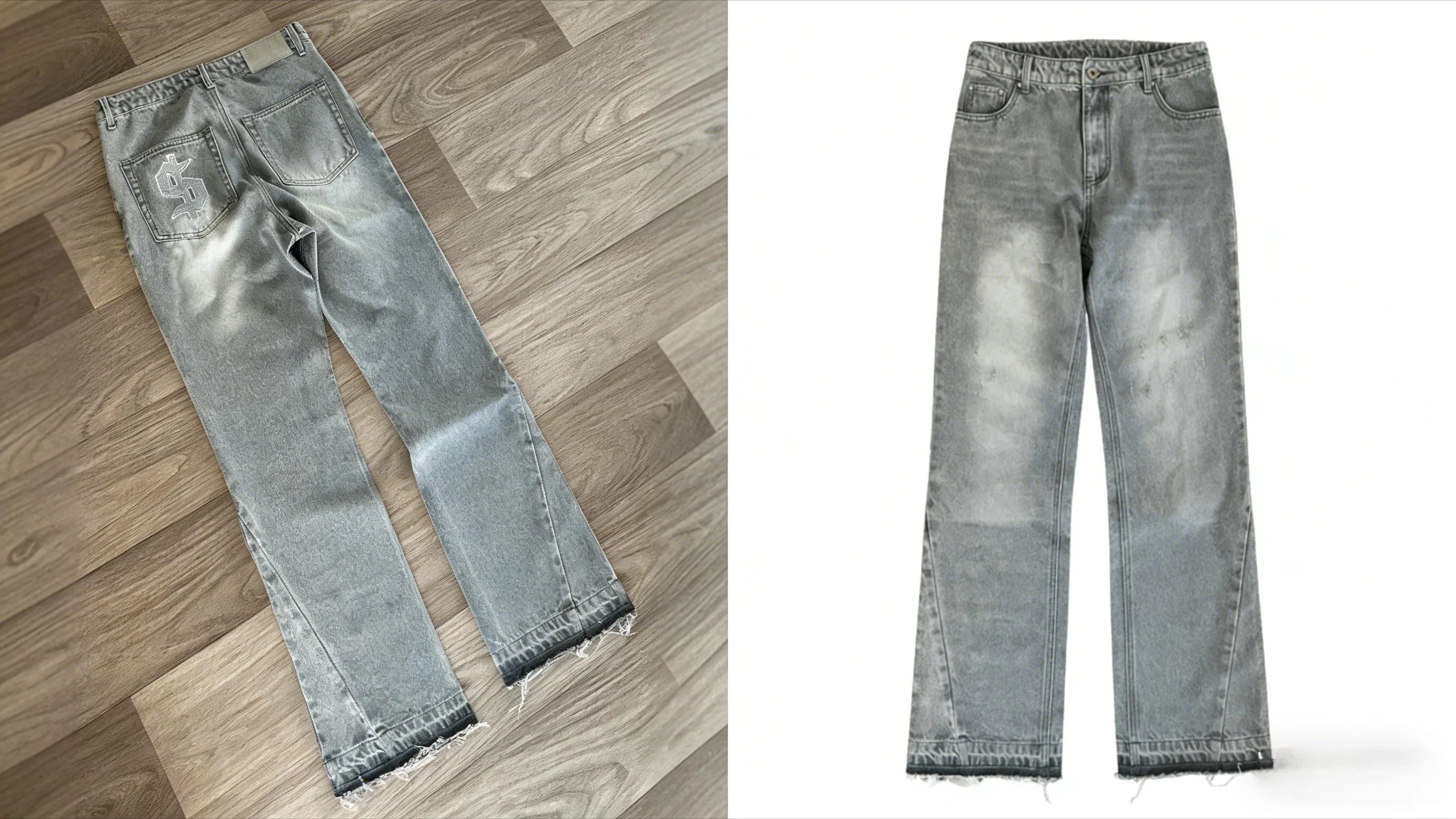 Jeans oversize Unisex a vita alta stampati Y2K Abbigliamento retrò americano Gothic Punk