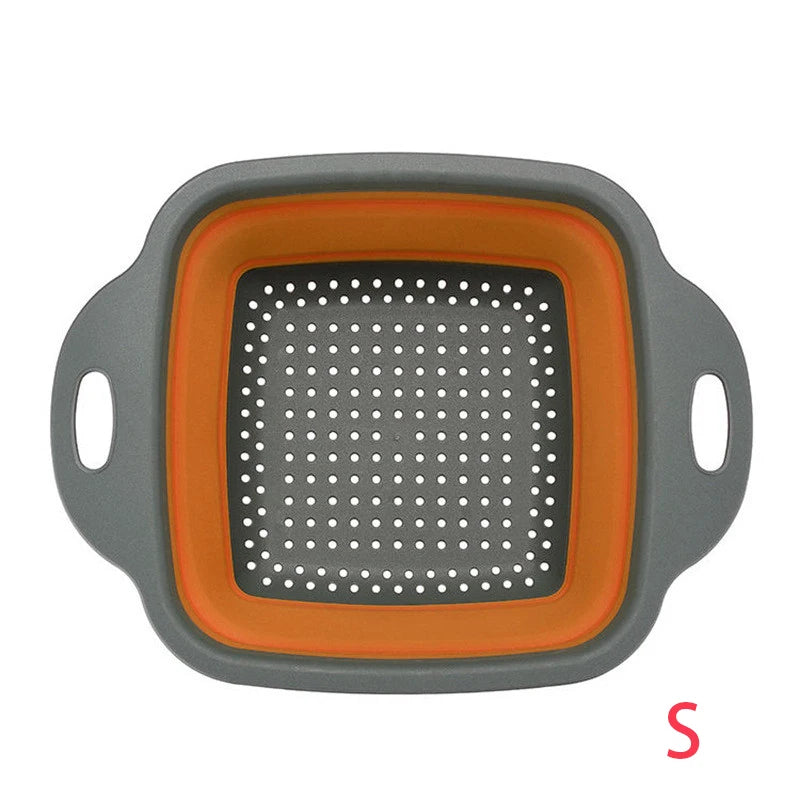 Scolapasta Quadrato Pieghevole in Silicone Cucina