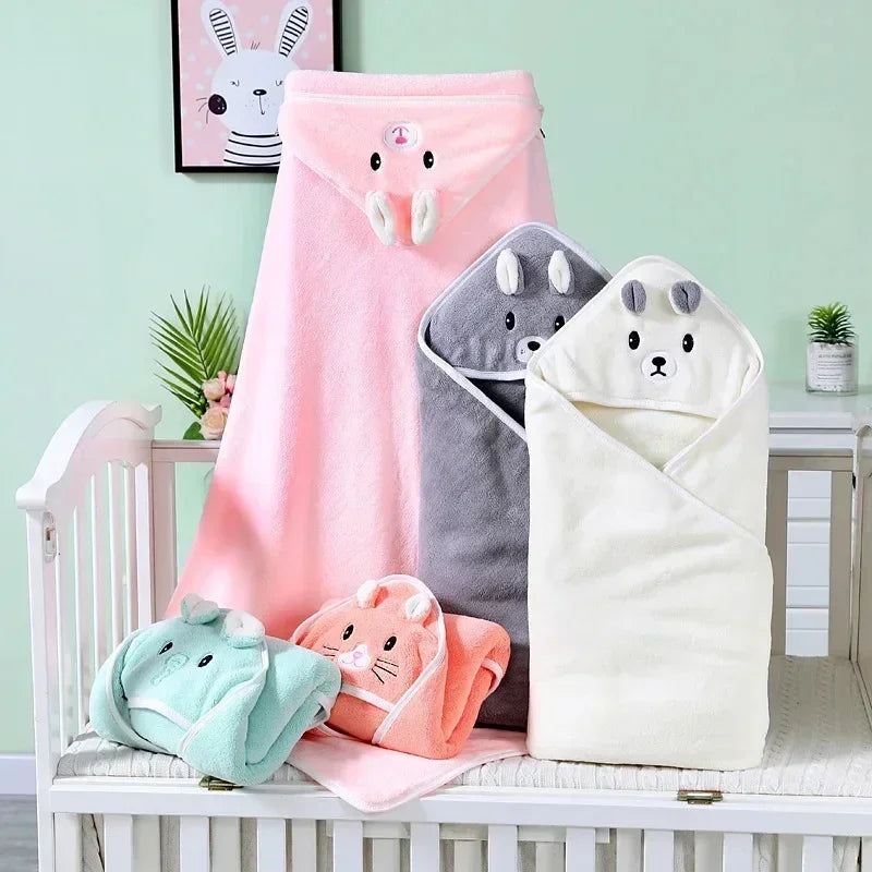 Cartoon Animal Baby Asciugamani da bagno con cappuccio per bambini