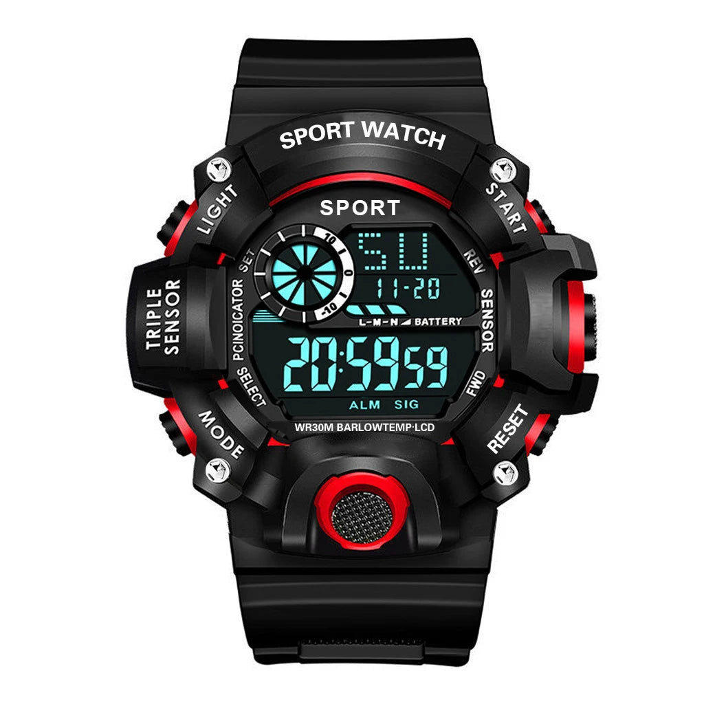 Orologio da uomo Multifunzionale Impermeabile Allarme luminoso