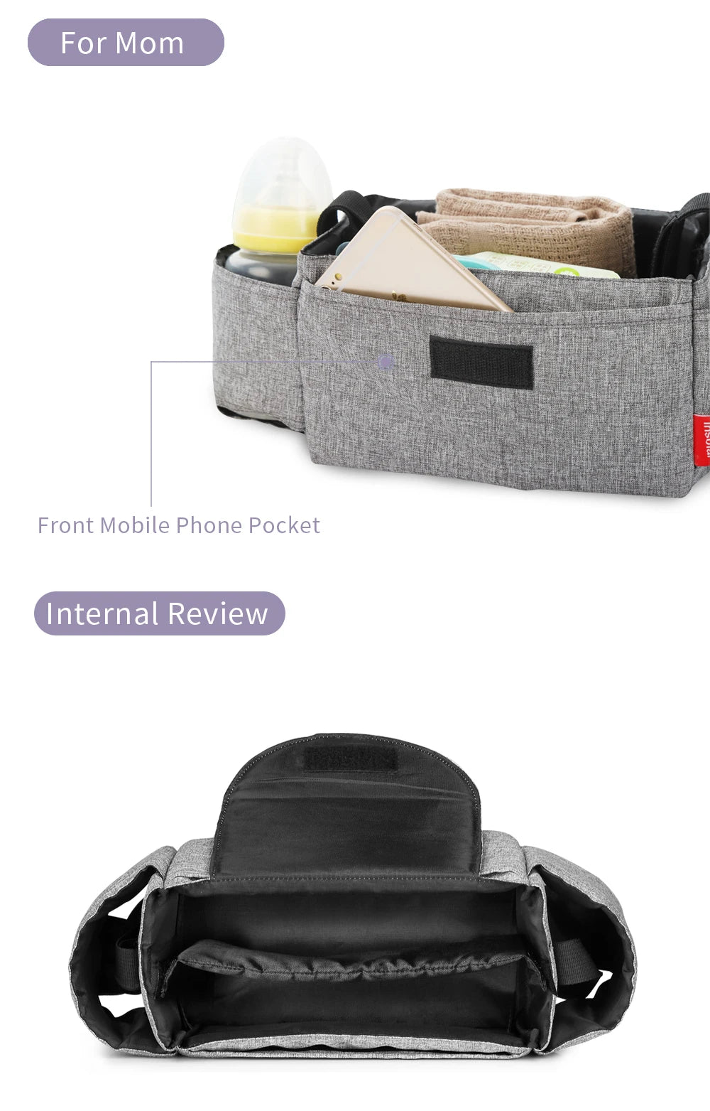 Borsa portaoggetti per passeggino