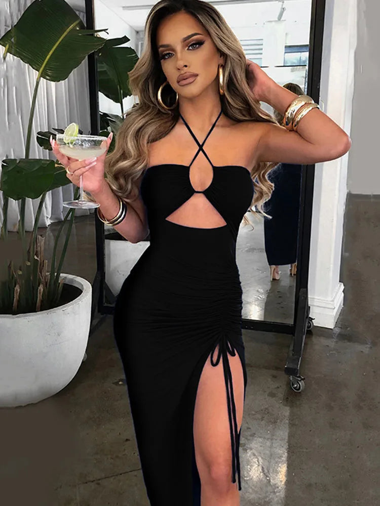 Abito Senza maniche Backless Dresses Slim