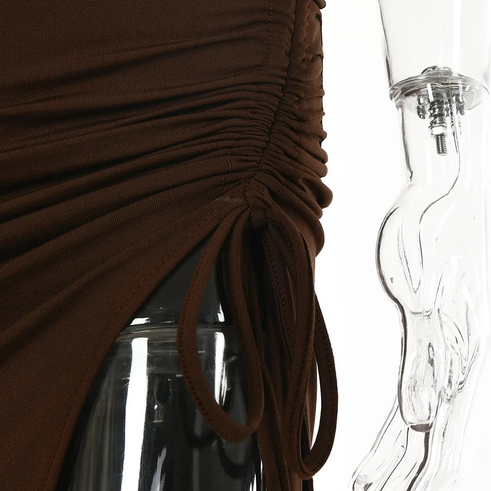Abito Senza maniche Backless Dresses Slim