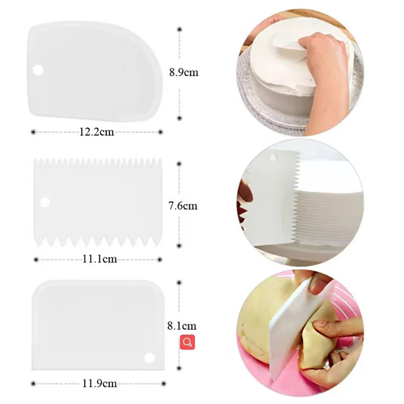 Sacchetti per tubazioni in silicone e punte Set Torta fai da te Kit di decorazione con ugello in acciaio inossidabile per pasticceria