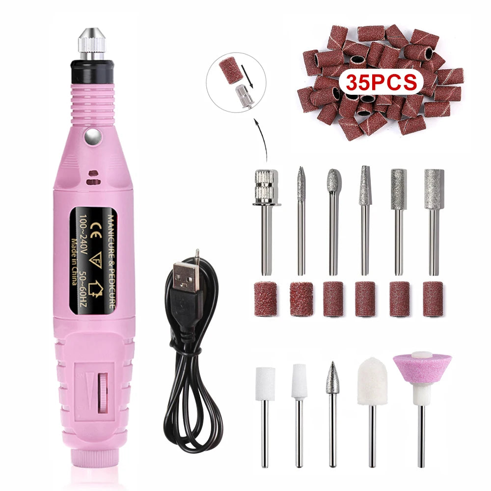 Trapano per unghie elettrico + Set fresatura