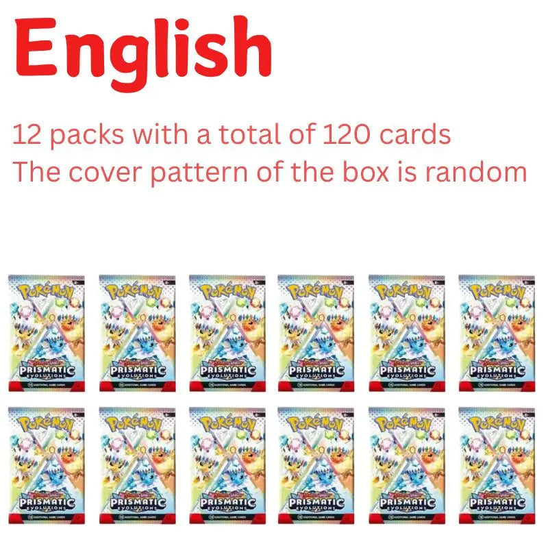 Set da 12/18/36 bustine di Pokemon Card MEGA ASCEND HEROES Prismatic Evolutions Scarlet Violet 151 English Booster