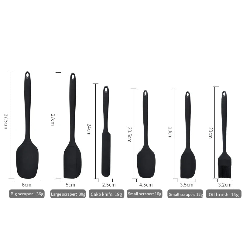 Set di 6 pezzi di utensili da cucina in silicone