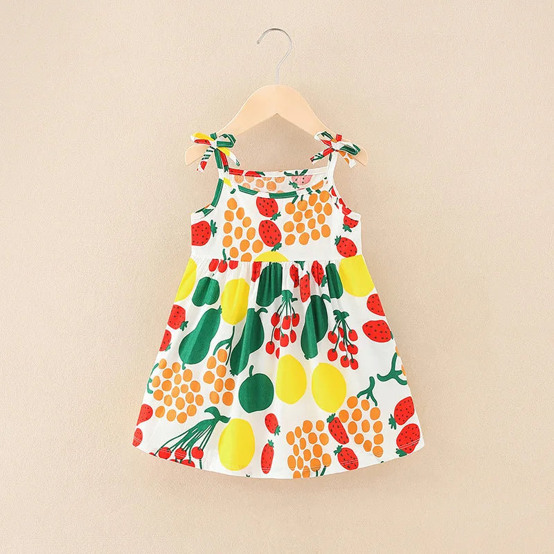 Vestito per bambini senza maniche con bretelle Top 3-6 anni