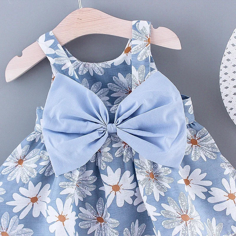 Vestito estivo Sweet Princess Dress con fiocco 0-3 anni