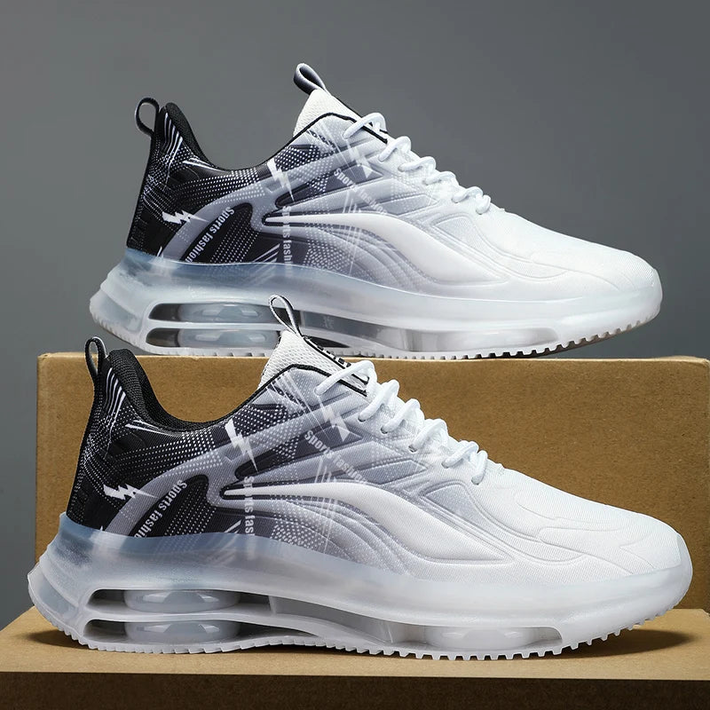 Scarpe da Ginnastica alla moda da uomo, con ammortizzazione dell’aria, comode e antiscivolo, traspiranti e adatte per attività sportive