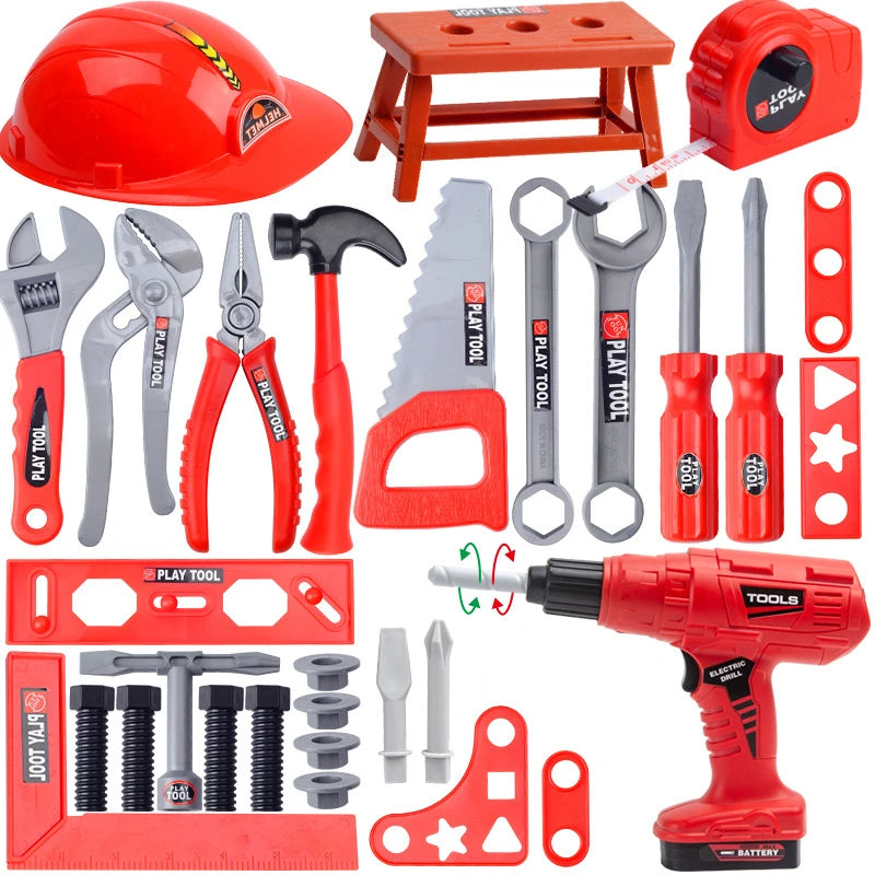 Set di attrezzi per bambini con trapano 55-68 Pz