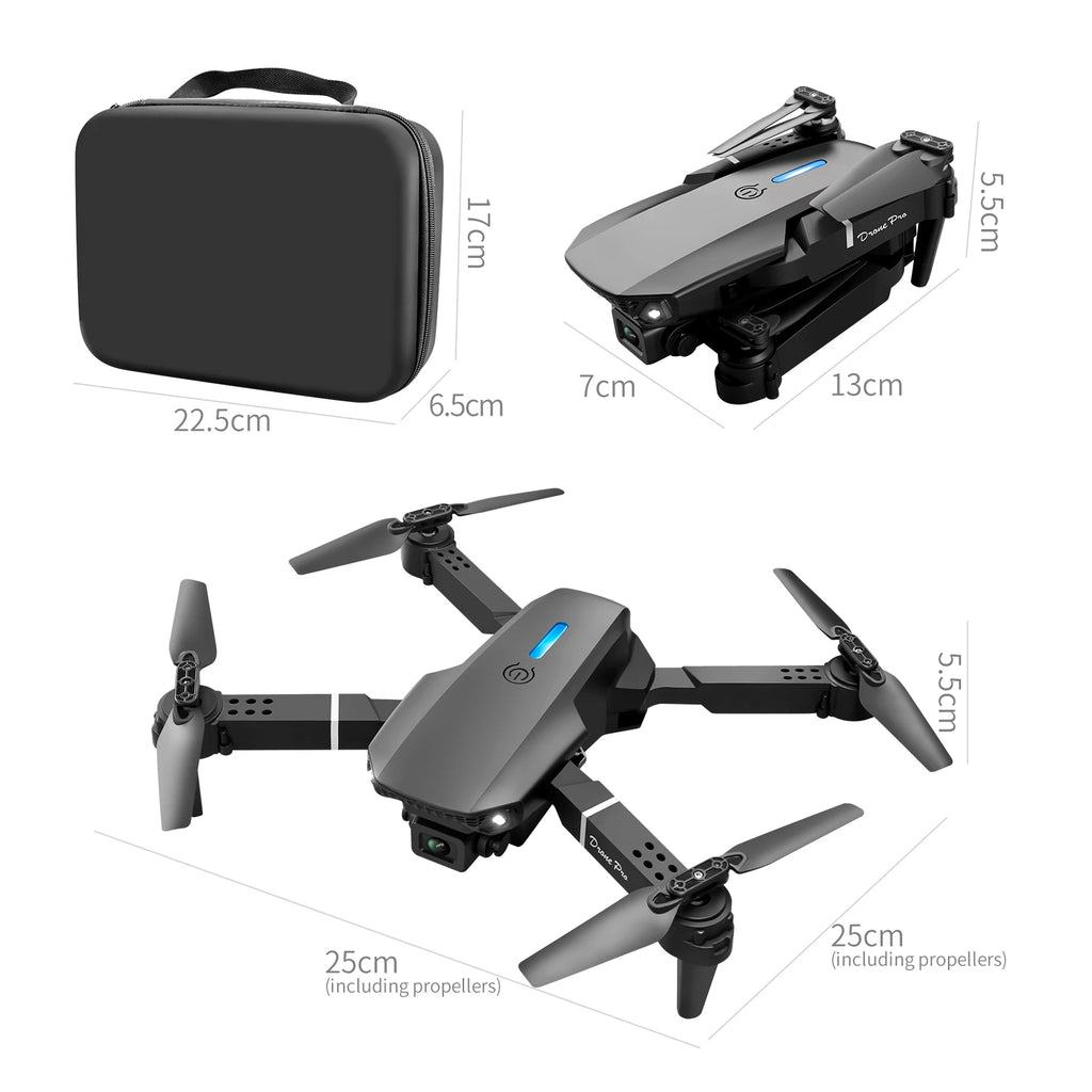Professional E88 Air Screen Control Drone Wide RC Dron 8K Camera