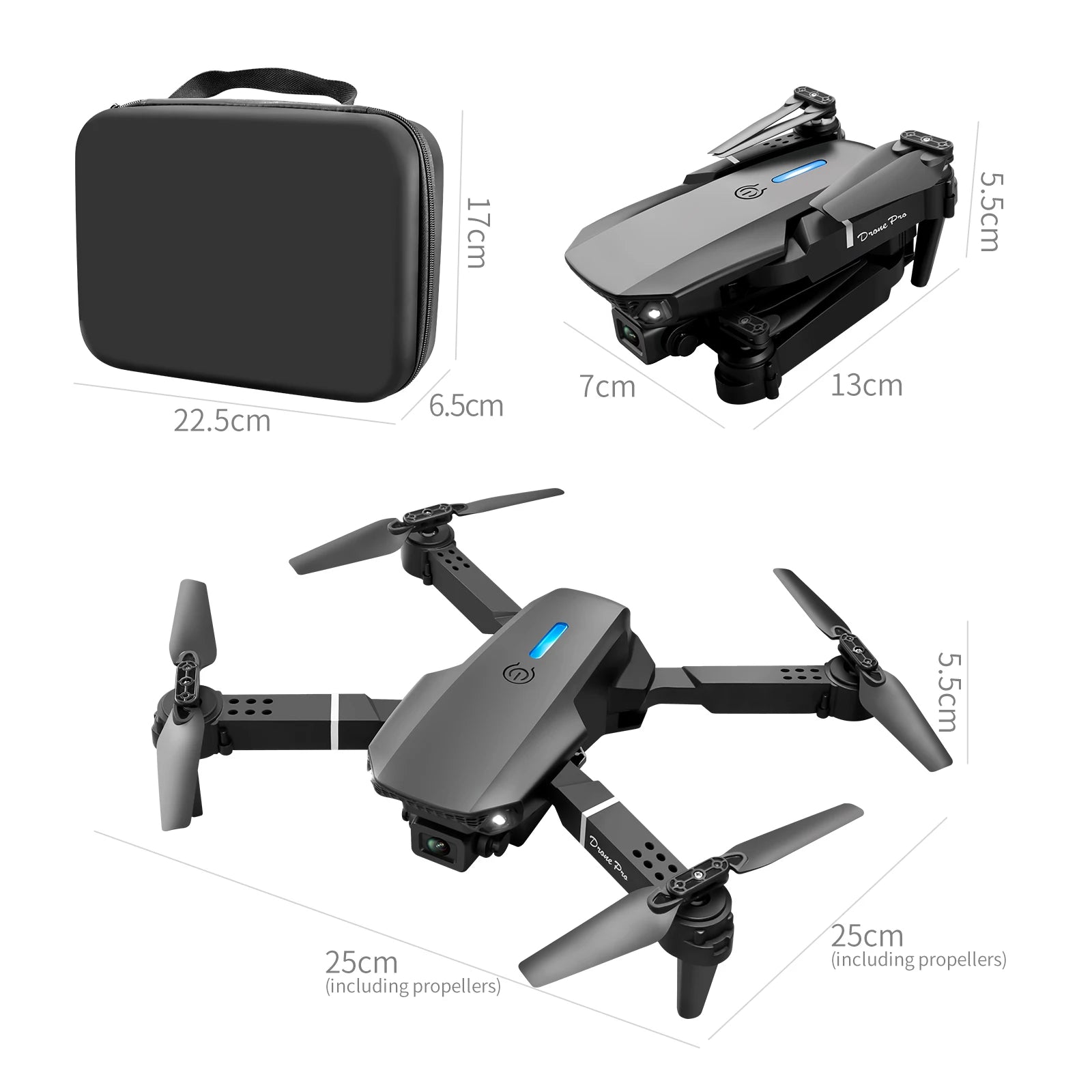 Professional E88 Air Screen Control Drone Wide RC Dron 8K Camera